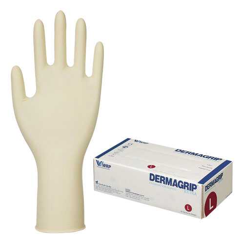 Перчатки латексные смотровые Dermagrip Extra D1403-04, 25 пар (50 шт.) L в Аптека Невис