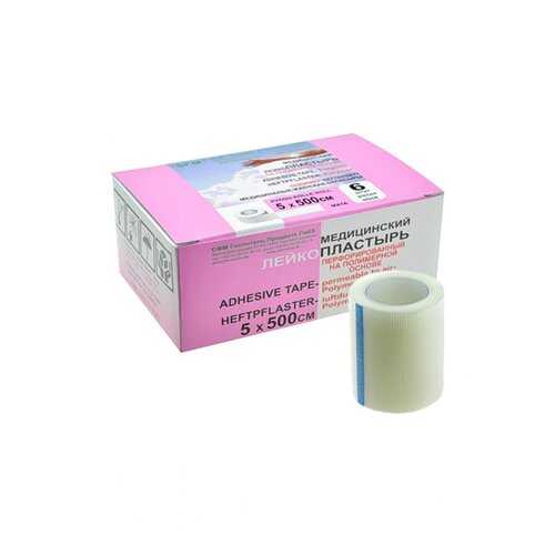 Лейкопластырь Полимерная основа SFM Plaster 534 555 5,0х500см белый в Аптека Невис