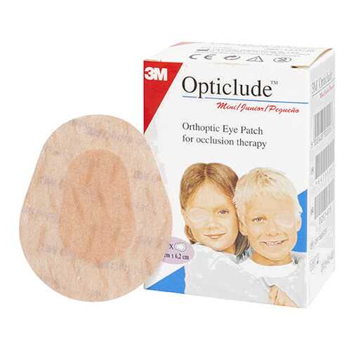 Пластырь 3M Opticlude глазной 5,0 ? 6,2 см бежевый с картинками 20 шт. в Аптека Невис