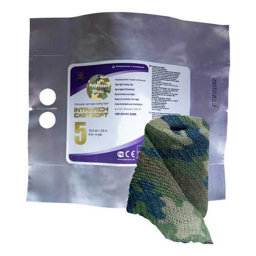 Полимерный бинт полужесткой мягкой фиксации INTRARICH CAST SOFT 12,5 см х 3,6 м хаки в Аптека Невис