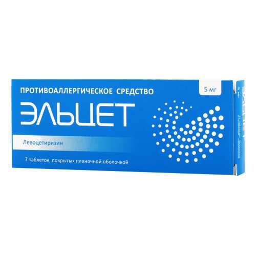 Эльцет табл.п.п.о. 5 мг №7 в Аптека Невис