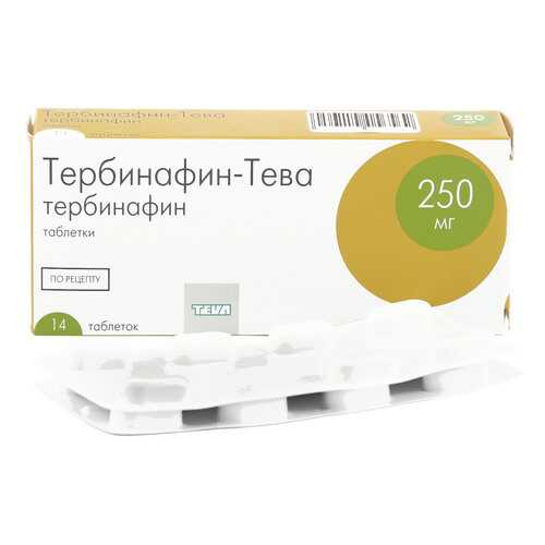 Тербинафин-Тева таблетки 250 мг 14 шт. в Аптека Невис