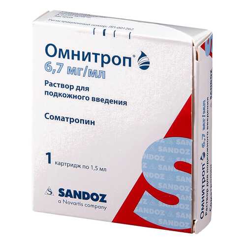Омнитроп раствор для п/к введ. 6,7 мг/мл карт.1,5 мл (10 мг) №1 в Аптека Невис