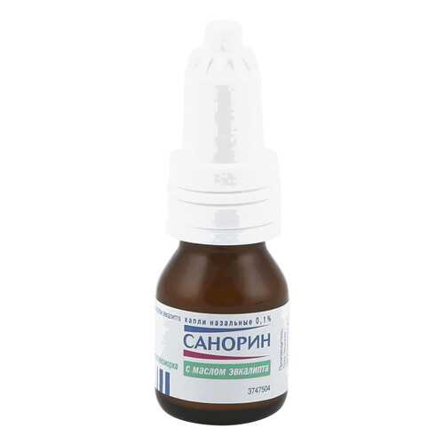 Санорин с маслом эвкалипта капли 0,1 % 10 мл в Аптека Невис