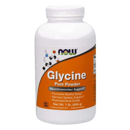 Для нервной системы NOW Glycine Pure 454 г в Аптека Невис