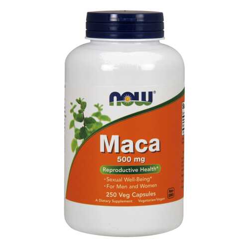 Бустер тестостерона NOW Maca 500 мг 250 капсул в Аптека Невис