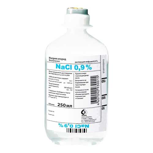 Натрия хлорид 0.9% раствор для инфуз меш п/проп 250 мл N1 в Аптека Невис