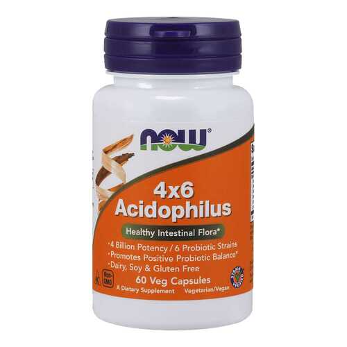 Для пищеварения NOW Acidophilus 4x6 60 капсул в Аптека Невис