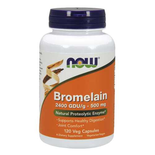 Для пищеварения NOW Bromelain 500 мг120 капсул в Аптека Невис