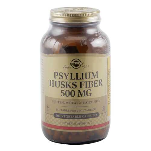 Псиллиум Solgar клетчатка кожицы листа 500 мг 200 капсул в Аптека Невис