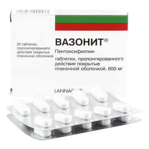Вазонит таблетки пролонг 600 мг 20 шт. в Аптека Невис