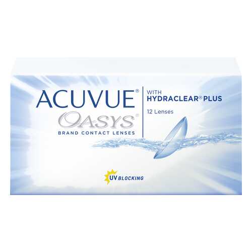 Контактные линзы Acuvue Oasys with Hydraclear Plus 12 линз R 8,4 -3,50 в Аптека Невис