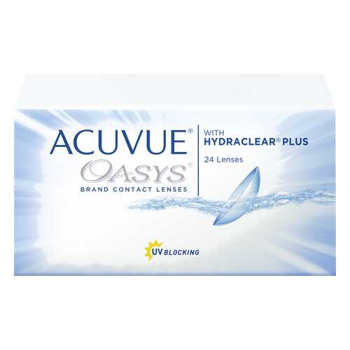 Контактные линзы Acuvue Oasys with Hydraclear Plus 24 линзы R 8,8 +3,75 в Аптека Невис
