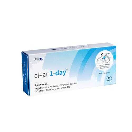 Контактные линзы ClearLab Clear 1-Day 30 линз R 8.7 -00,75 в Аптека Невис