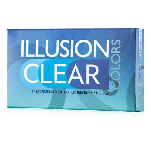 Контактные линзы ILLUSION colors Clear 2 линзы -1.5D прозрачные в Аптека Невис