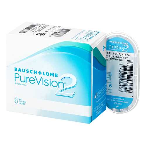 Контактные линзы PureVision 2 6 линз -4,75 в Аптека Невис