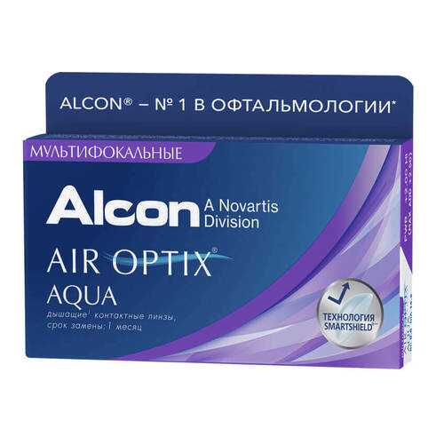 Контактные линзы Air Optix Aqua Multifocal 3 линзы low -1,00 в Аптека Невис