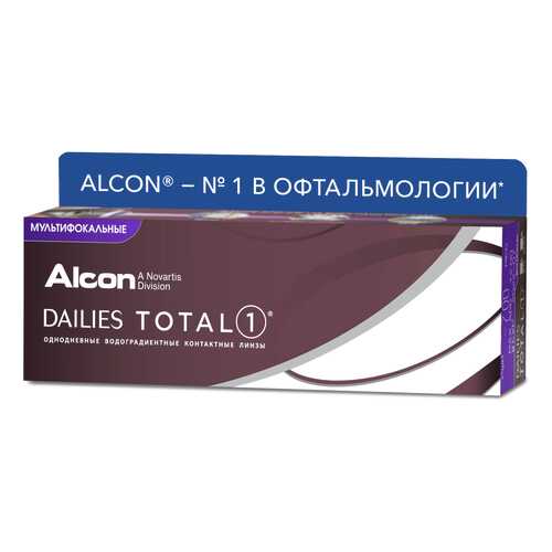 Контактные линзы Dailies Total1 Multifocal 30 линз Medium от +1,25 до +2,00 R 8,5 -3,50 в Аптека Невис