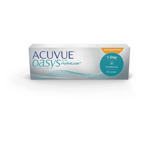 Контактные линзы Acuvue Oasys 1-Day with HydraLuxe for Astigmatism 30 линз -3,00/-2,25/20 в Аптека Невис