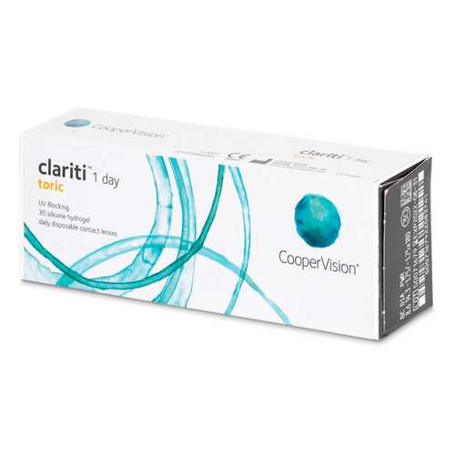 Контактные линзы Clariti 1 day toric 30 линз R 8,6 -0,50/-2,25/180 в Аптека Невис