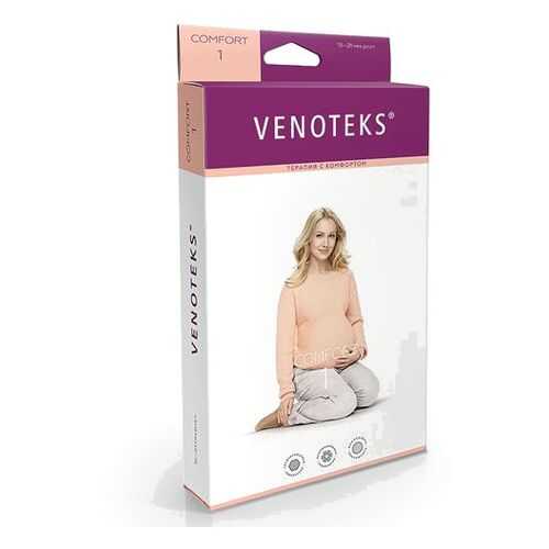 Колготки для беременных VENOTEKS COMFORT с микрофиброй 1 класс 1С402, бежевый, р.XXL в Аптека Невис