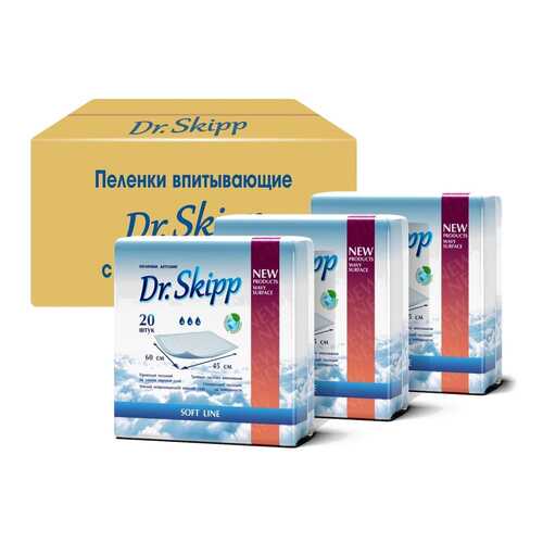 Пеленки гигиенические Dr.Skipp супервпитывающие одноразовые 45x60, 60 шт. в Аптека Невис