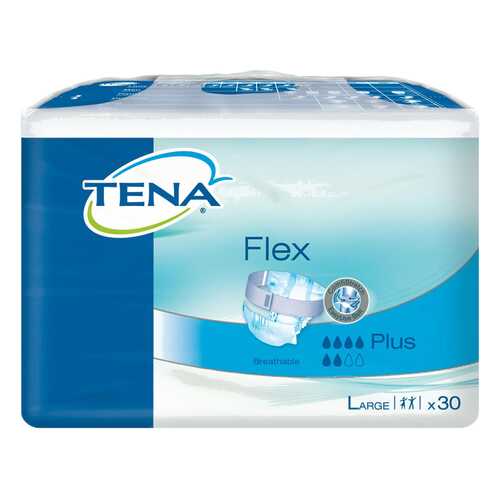 Подгузники для взрослых с поясом, L, 30 шт. Tena Flex Plus в Аптека Невис