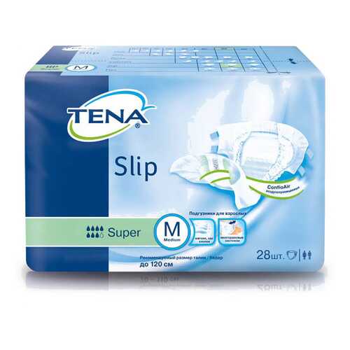 Подгузники для взрослых Tena Slip Super M дышащие 28 шт. в Аптека Невис