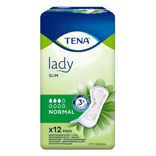 Урологические прокладки для женщин, 12 шт. Tena Lady Slim Normal в Аптека Невис