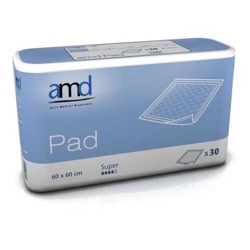 Впитывающие пеленки AMD PAD SUPER 60*60 №30 в Аптека Невис