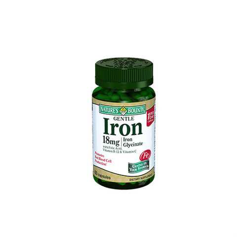 Добавка Nature's Bounty Легкодоступное железо капсулы 18 мг 60 шт. в Аптека Невис