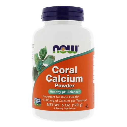 Кальций NOW Coral Calcium Powder 170 г в Аптека Невис