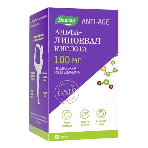 Многокомпонентный препарат Эвалар Альфа-липоевая кислота 30 капс. нейтральный в Аптека Невис