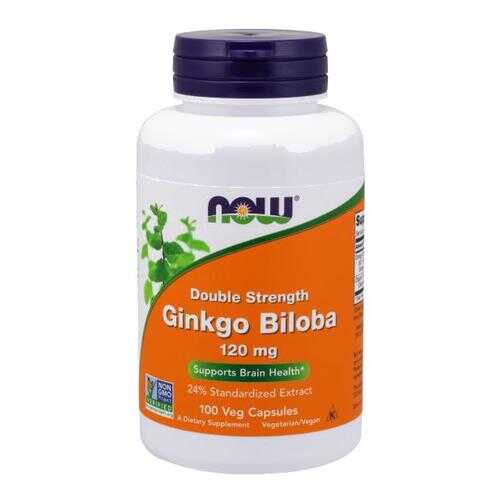 Гинкго Билоба NOW Ginkgo Biloba 120 mg (100 капсул) в Аптека Невис