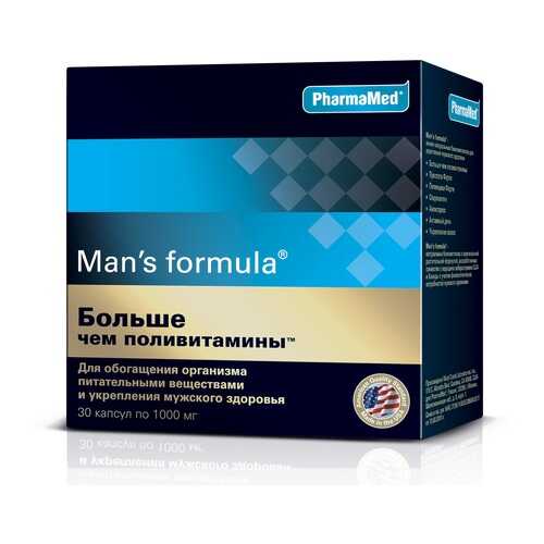 PharmaMed Man's formula Больше чем поливитамины, 30 капс в Аптека Невис