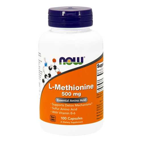 Добавка для здоровья NOW L-Methionine 100 капс. натуральный в Аптека Невис