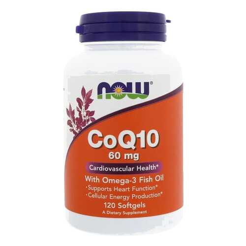 Коэнзим NOW CoQ10 60 mg + Omega-3 120 капс. в Аптека Невис