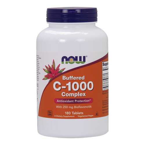 Витамин C NOW C-1000 Complex Buffered 180 табл. в Аптека Невис